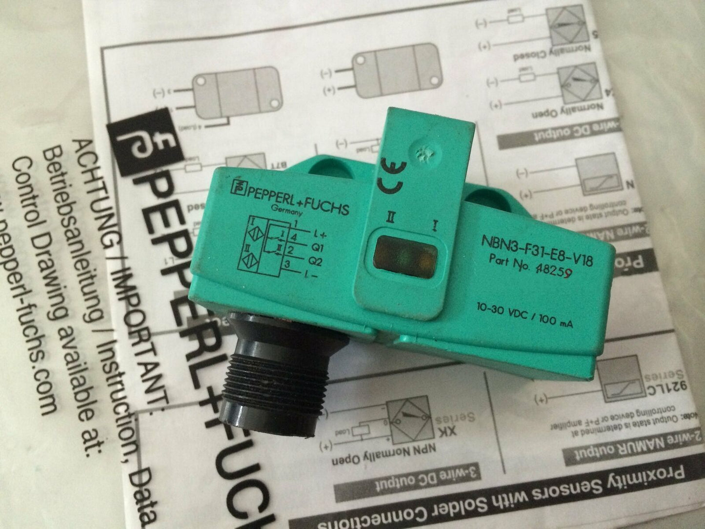 PEPPERL+FUCHS NBN3-F31-E8-V1 inductive proximity switch sensor - PEPPERL+FUCHS