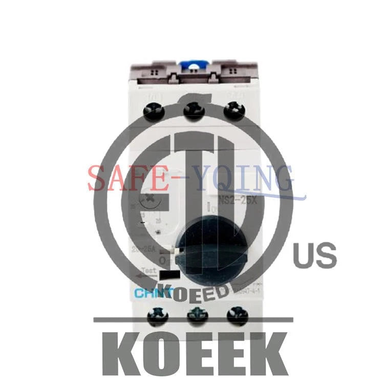 1PCS CHNT motor starter knob type NS2-25X overload short circuit protection