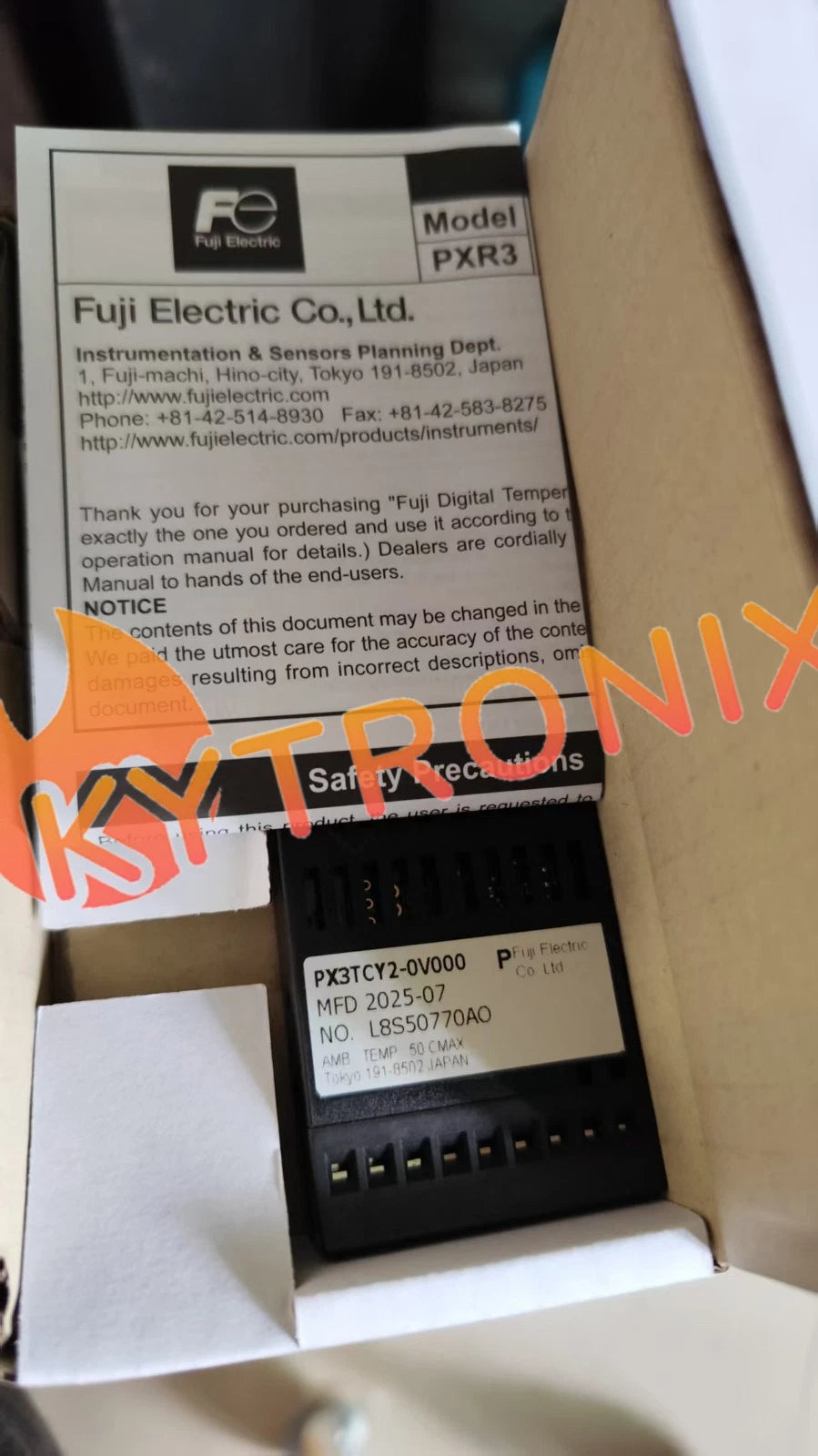 FUJI Temperature control meter PXR3TCY2-0V000 （replace PXR3TCY1-0V000 )