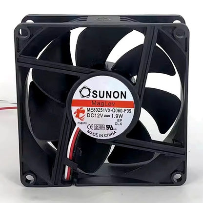 SUNON ME80251VX-Q060-F99 8025 DC12V 1.9W 8CM 3-Wire Cooling Fan