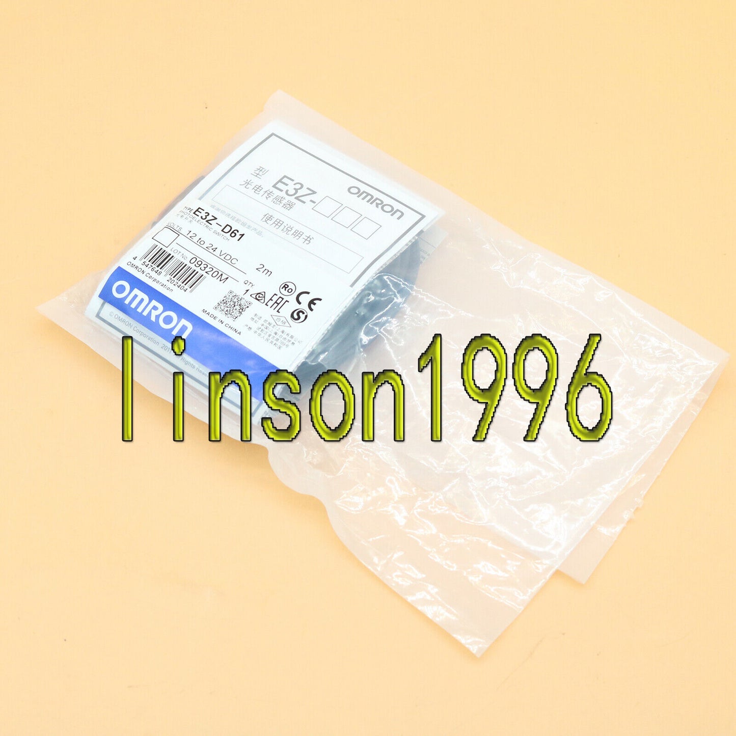Omron E3Z-D61 Photoelectric Switch 12-24VDC - OMRON