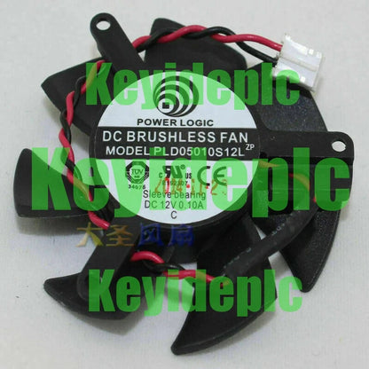 1X PLD05010S12L (DF0501012SEE2C T125010SL) 2 Pin 45mm Fan ATI nVIDIA Video Card