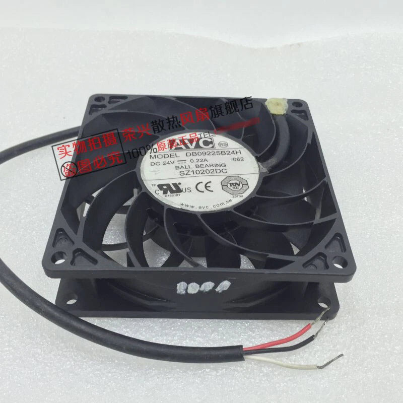 AVC DB09225B24H -062 9CM 9025 92*92*25mm 24V 0.22A waterproof fan