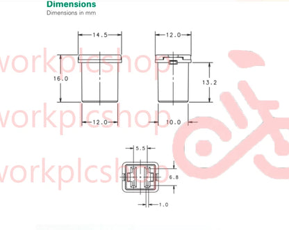 10PCS Littelfuse 0895040 ( 40A ) 58Vdc 895 JCASE Cartridge Rated Fuse #US