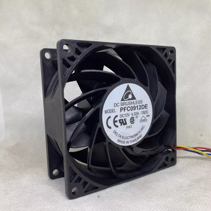 Delta PFC0912DE 9038 DC12V 4.32A 9CM 4-Wire Cooling Fan