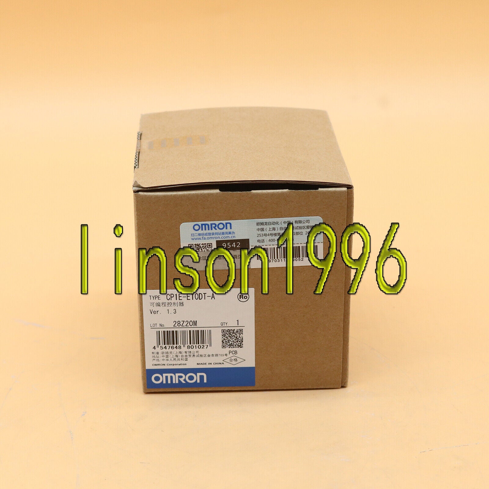 new ONE  Omron PLC CP1E-E10DT-A CP1EE10DTA IN BOX One year