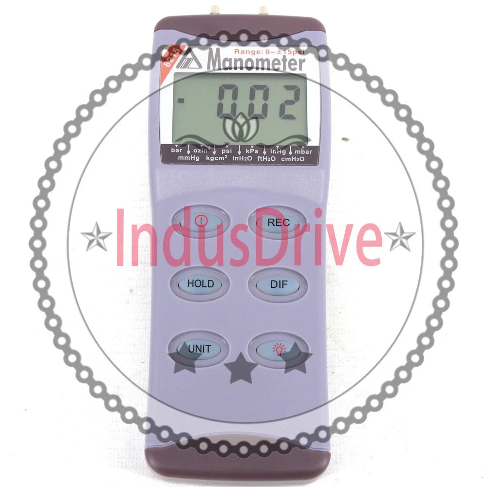 AZ8215 Portable Pressure Tester Digital Manometer Differential Pressure Meter