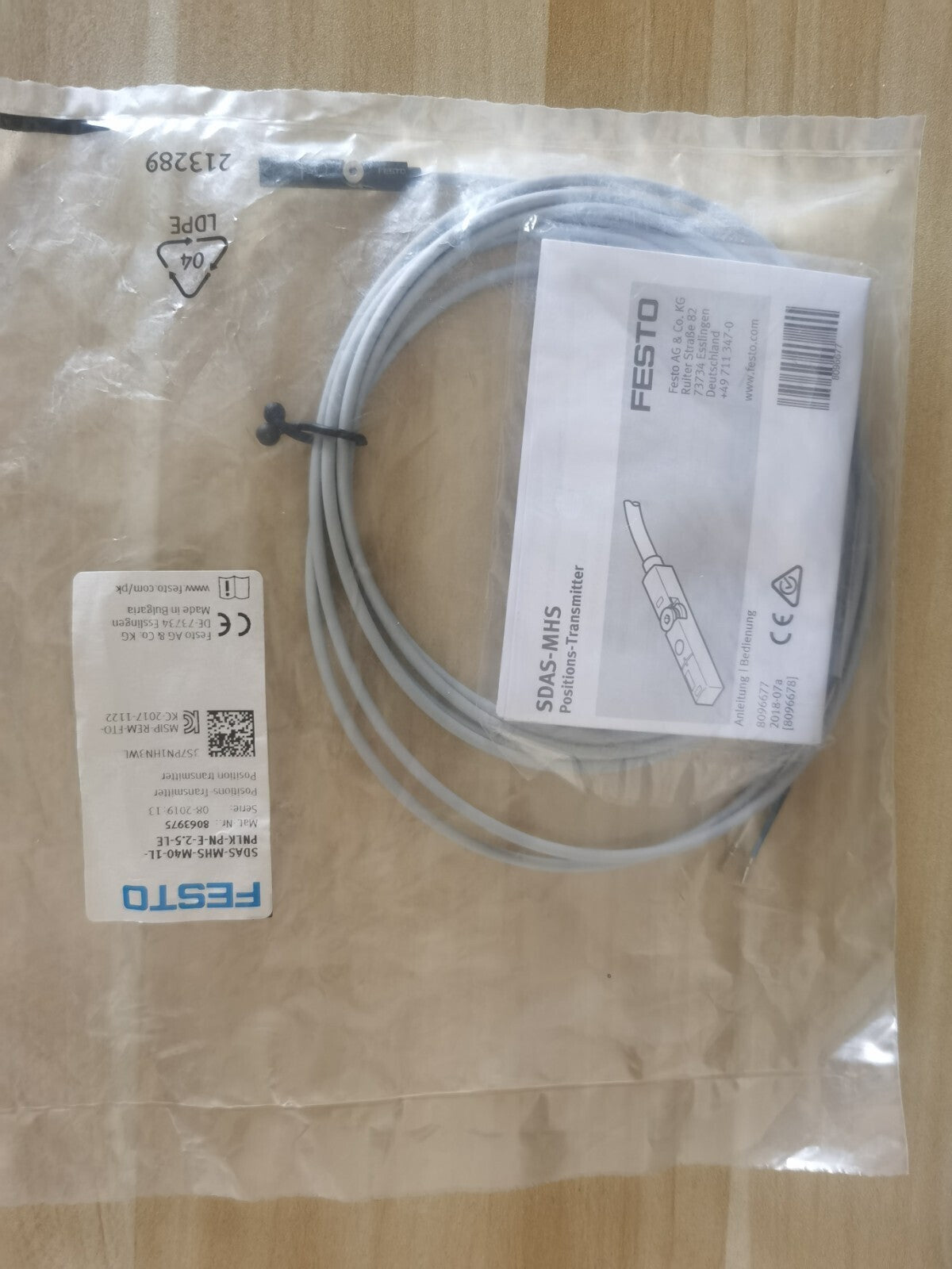 1PC Festo SDAS-MHS-M40-1L-PNLK-PN-E-2.5-LE 8063975 Position Transmitter
