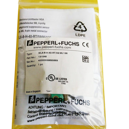 ML6-8-H-40-RT/59/95/136 Photoelectric Switch | PEPPERL + FUCHS | High-Performance Industrial Photoelectric Switch - PEPPERL + FUCHS