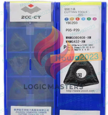 10Pcs/Box YBC203 WNMG080408-XM WNMG432-XM CNC Milling Blade Carbide Inserts