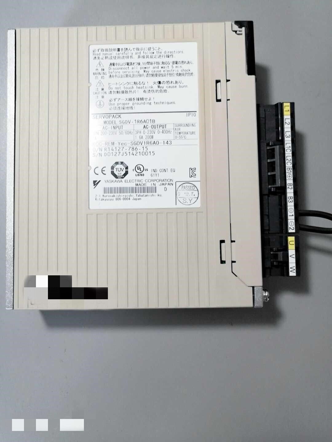 1PC  Yaskawa SGDV-1R6A01B SGDV1R6A01B Servo Drive In Box ping