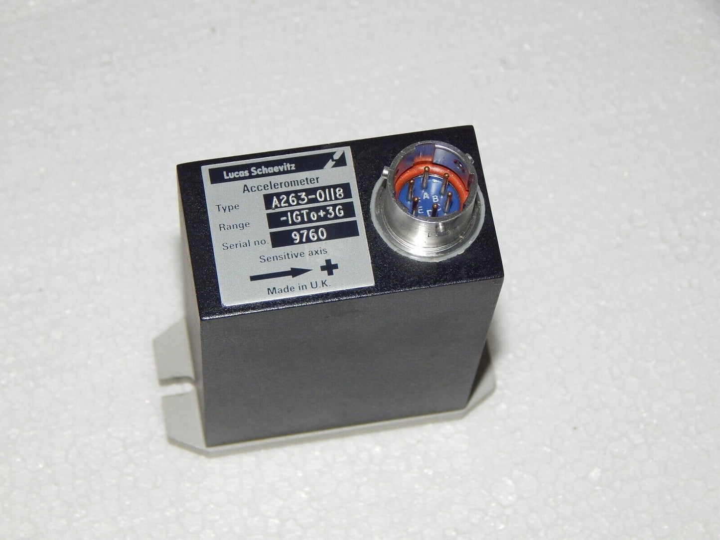 Lucas Schaevitz Accelerometer A263-0118 - 1g to 3g - LUCAS SCHAEVITZ