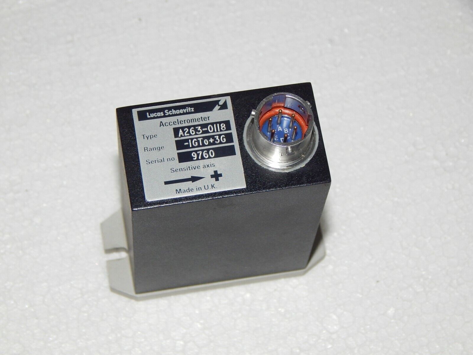 Lucas Schaevitz Accelerometer A263-0118 - 1g to 3g - LUCAS SCHAEVITZ