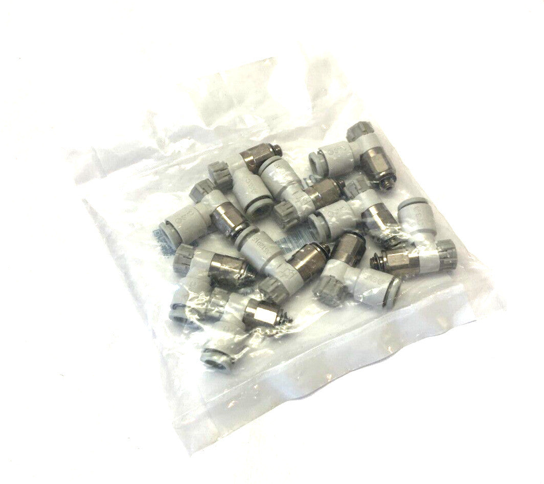 SMC AS1201F-M5-06A One-Touch Flow Control Valve Fitting 6mm OD Tube PKG OF 10