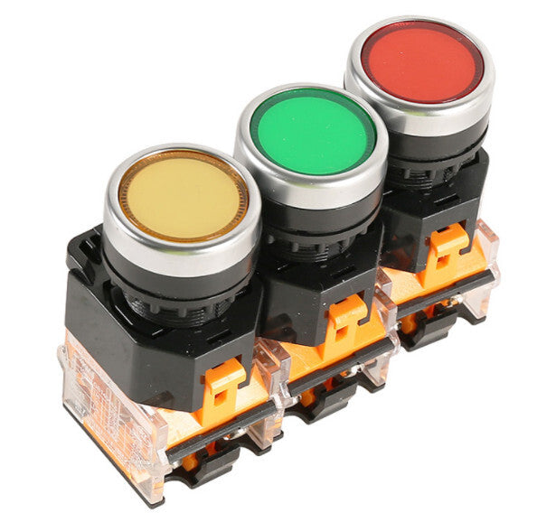 10PCS DELIXI LAY8E-11BN LAY8E11BN PUSHBUTTON SWITCHES 1NO+1NC