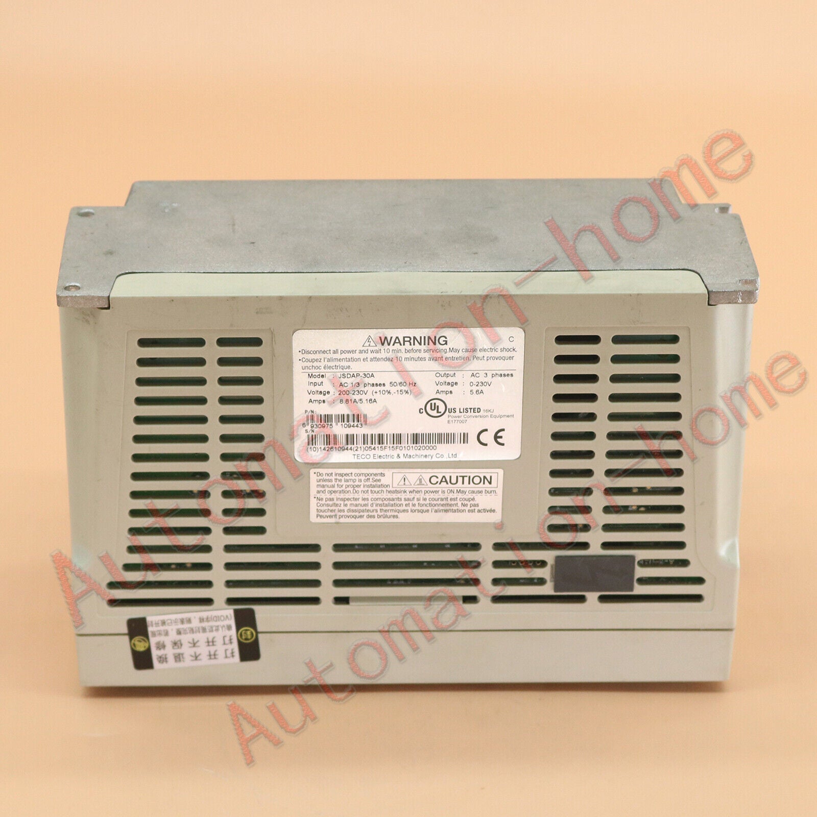 used 1 PC  TECO Servo Drive JSDAP-30A tested#QW