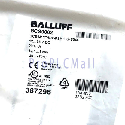 BALLUFF BCS M12T4D2-PSM80G-S04G(BCS0062) Capacitive Level Sensors PNP 1PCS
