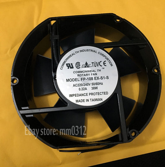 COMMONWEALTH FP-108EX S1-S  axial fan AC220/240V 0.22A 38W 172x150x51mm 17250