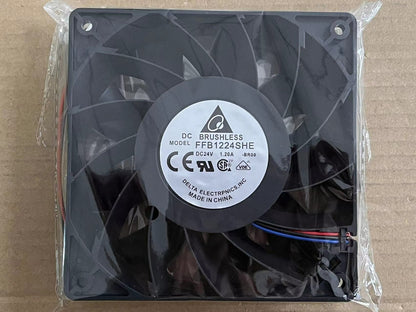 new Delta FFB1224SHE-BROO 24V 1.20A large air volume inverter cooling fan 12038