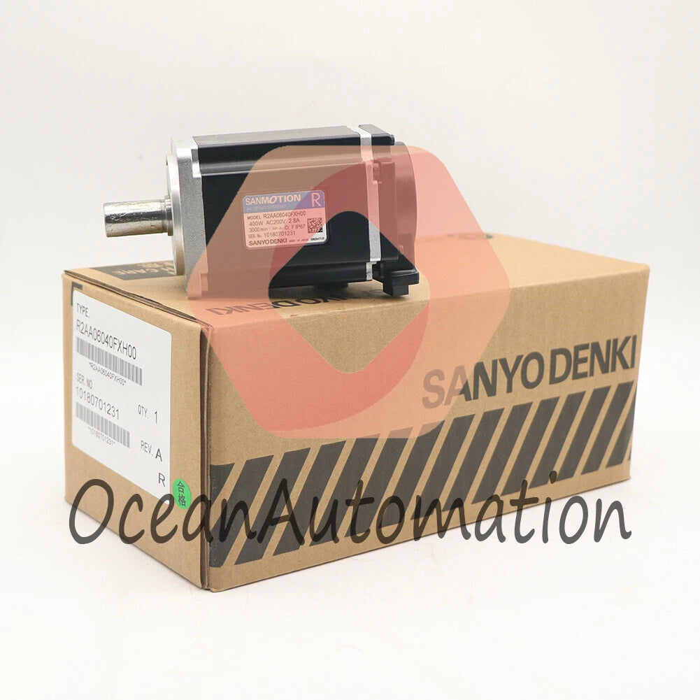 1PCS For SANYO R2AA06040FXH00 400W AC220V Servo Motor