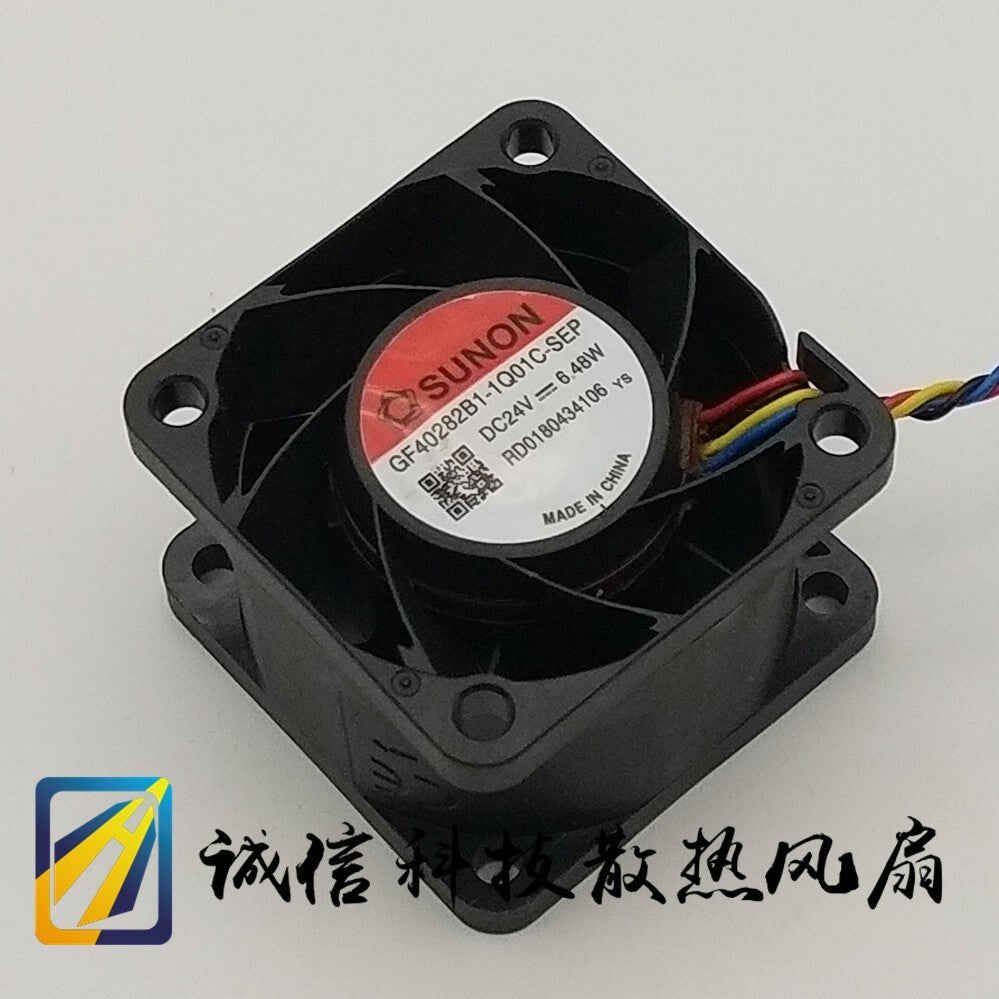SUNON GF40282B1-1Q01-SEP 24V 6.48W 4028 4-wire waterproof cooling fan