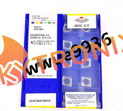 ZCC.CT CCGX09T308-LH YD101 CCGX32.52-LH CNC blade carbide inserts 10Pcs/Box