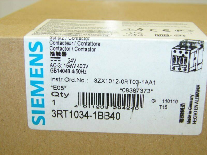 new 1PC   Siemens Contactor 3RT1034-1BB40 3RT10341BB40
