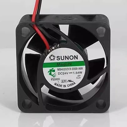 SUNON MB40202VX-0000-A99 4020 DC24V 1.54W 4CM 2-Wire Silent Cooling Fan