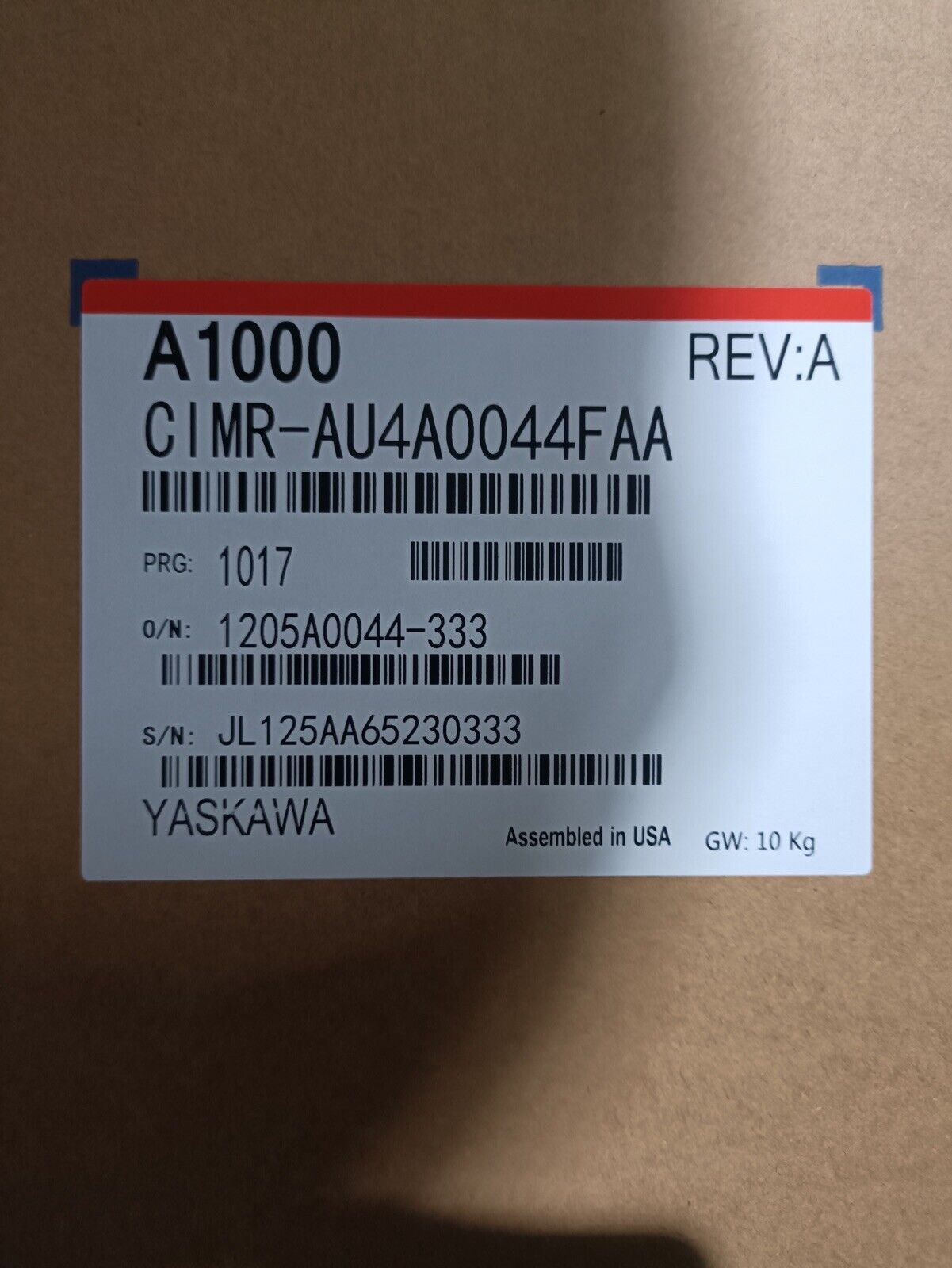 new Yaskawa CIMR-AU4A0044FAA Drive One - YASKAWA