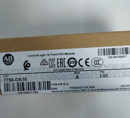 Allen-Bradley Sealed AB 1756-OA16 ControlLogix 16 Point Module 1756OA16 NEW (Model: AB 1756-OA16) - High-Performance Automation Controller with 16-Point Integration and Modular Design - ALLEN-BRADLEY