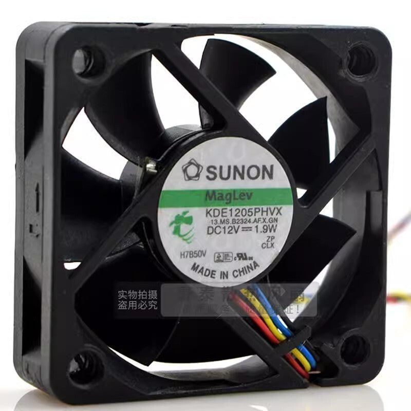 SUNON KDE1205PHVX 5015 DC12V 1.9W 4-Wire PWM Temperature Control Cooling Fan