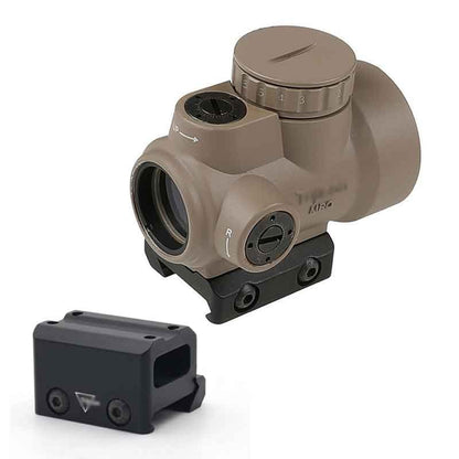MRO Red Dot 1x25 Clone w/ Kill Flash Cover 2MOA 68MOA Ring Airsoft TAN