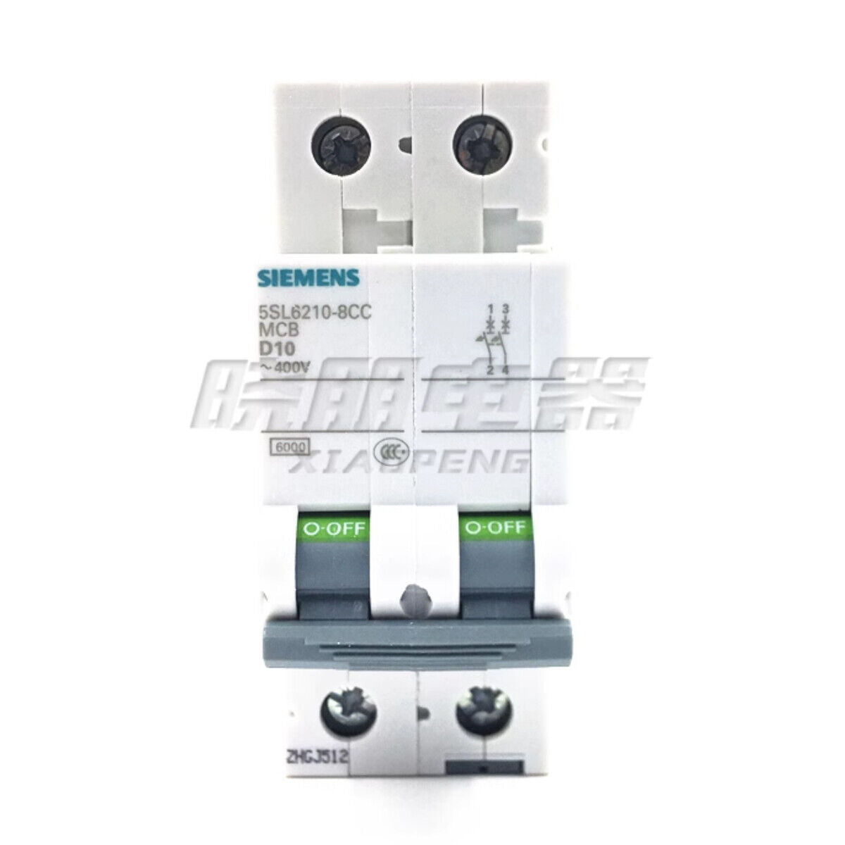 new 1pcs SIEMENS AC Miniature Circuit Breaker MCB  5SL6210-8CC 2P D10