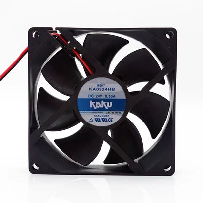 KAKU KA0924HB 9025 DC24V 0.30A 9CM 2-Wire Inverter Cooling Fan