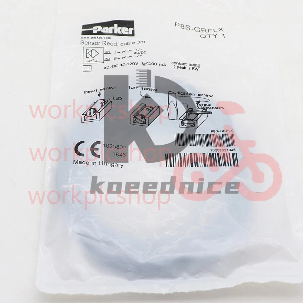 1PCS Parker P8S-GRFLX Sensor Reed, 3m #KN