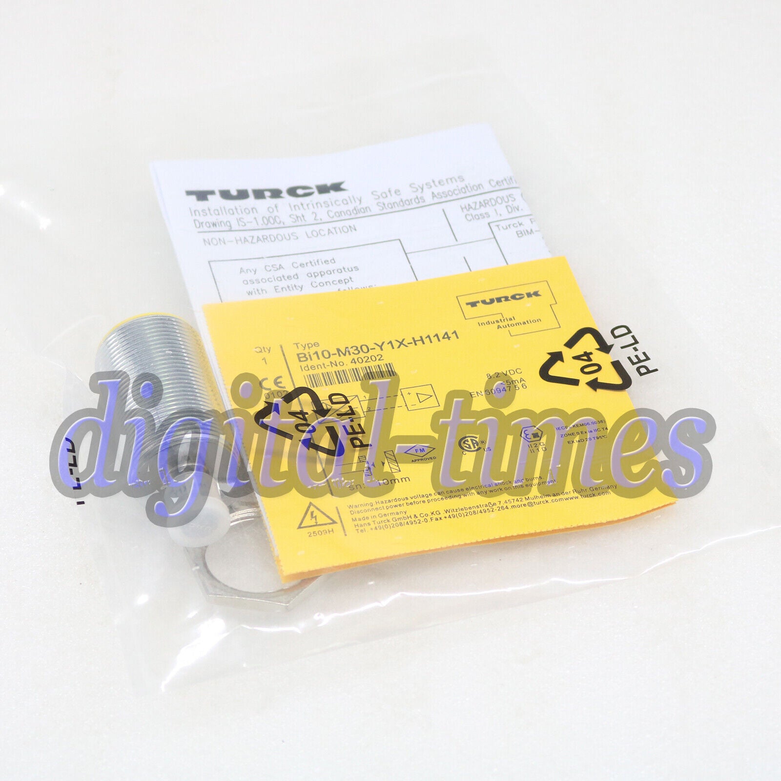 Turck Inductive Sensor Bi10-M30-Y1X-H1141 - TURCK