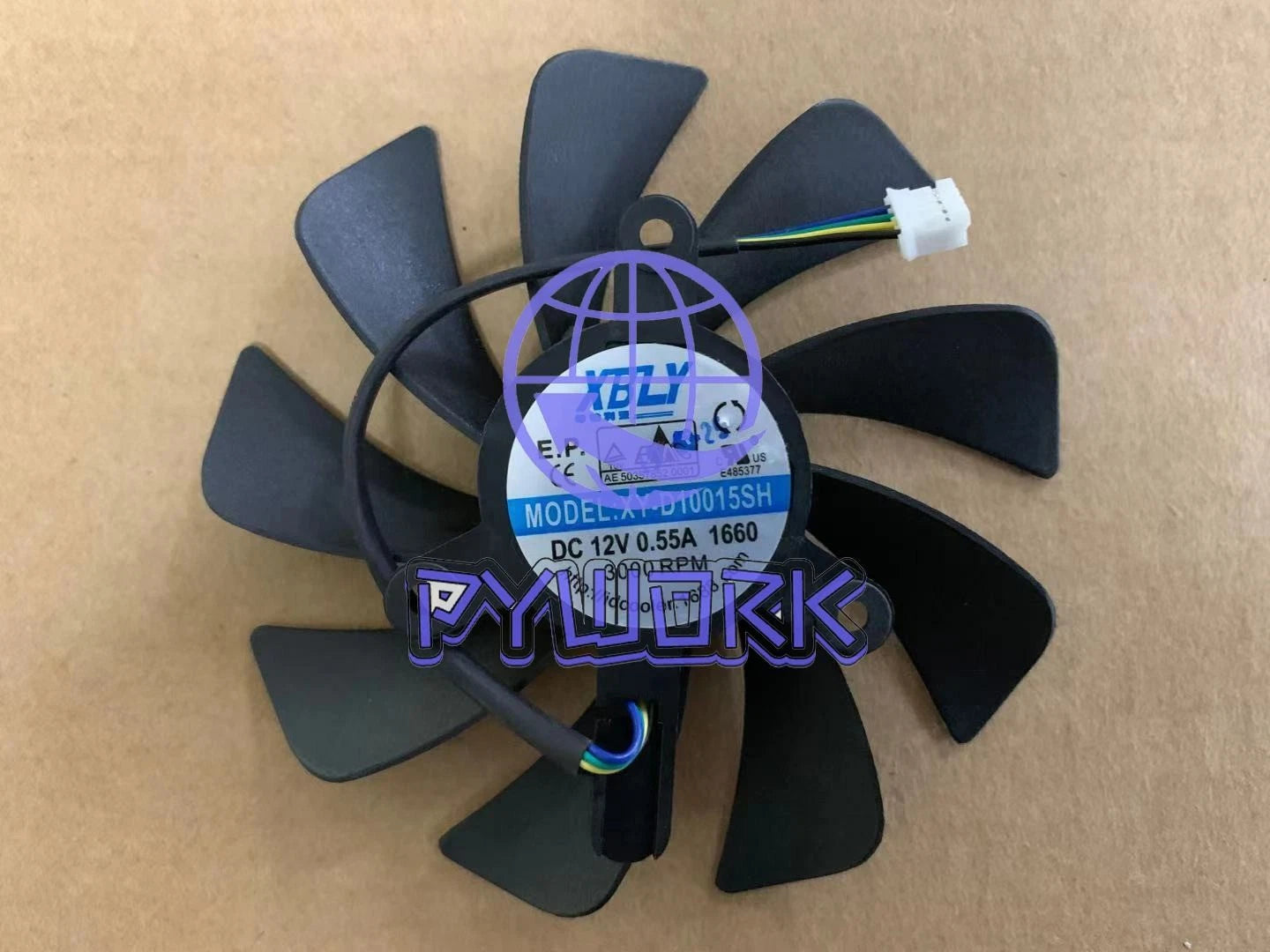 95MM XY-D10015SH 3000RPM graphics fan for MSI GTX 1650 GTX 1660 Ti AERO ITX 6G ~