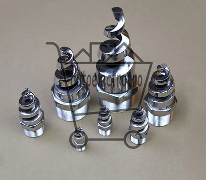 2pcs 316L Industrial Spray Dust Remove Nozzle,Full Cone Spiral Nozzle for Garden