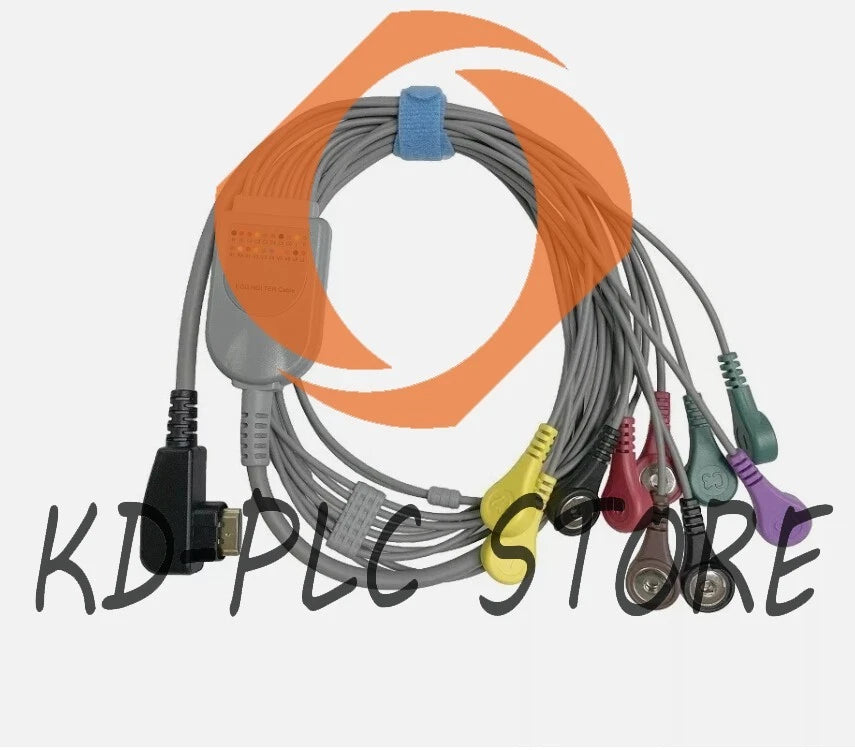 1PCS for Holter 10 Leads ECG Cable Leadwire Snap Plugs Compatible DMS300-4A