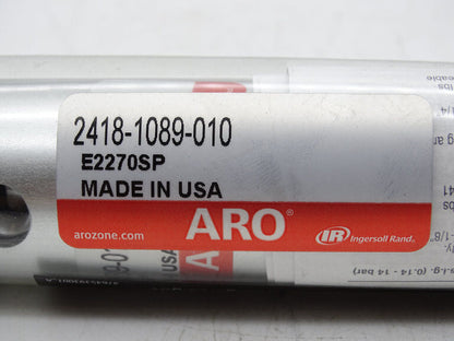 ARO 2418-1089-010 Pneumatic Cylinder | ARO Professional Pneumatic Cylinder with 2400 PSI Max Pressure and 10.89-inch Stroke - ARO