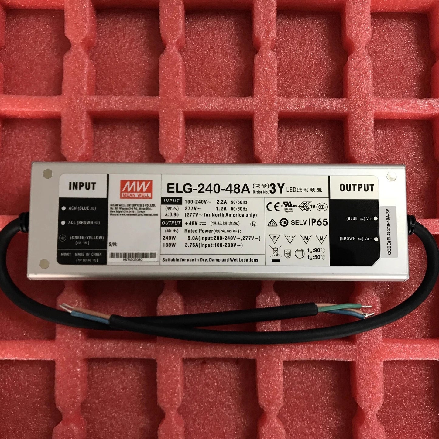 MEAN WELL ELG-240-48A High Voltage Constant Current Power Supply