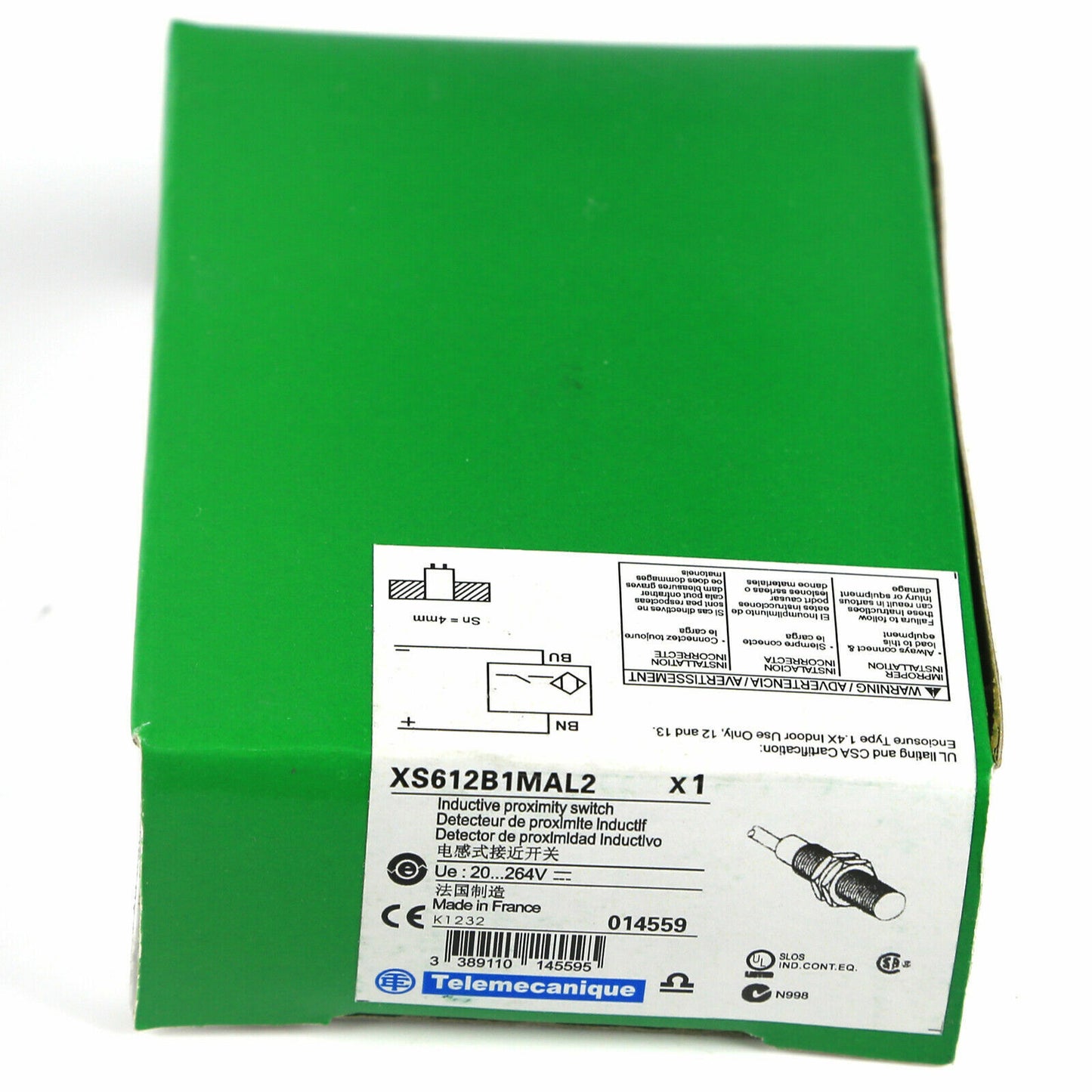 Inductive Proximity Sensor, 12mm Schneider Electric XS612B1MAL2 - SCHNEIDER ELECTRIC