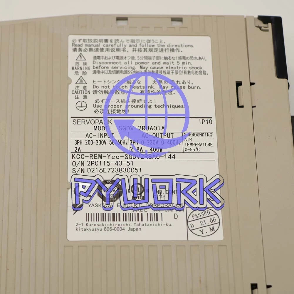 SGDV-2R8A01A Yaskawa SGDV-2R8A01A servo drive (1PCS)