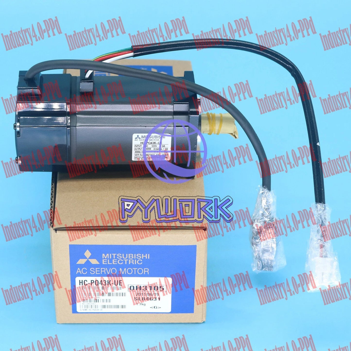 1Pcs AC SERVO MOTOR HC-PQ43K-UE MITSUBISHI FREE free Shipping