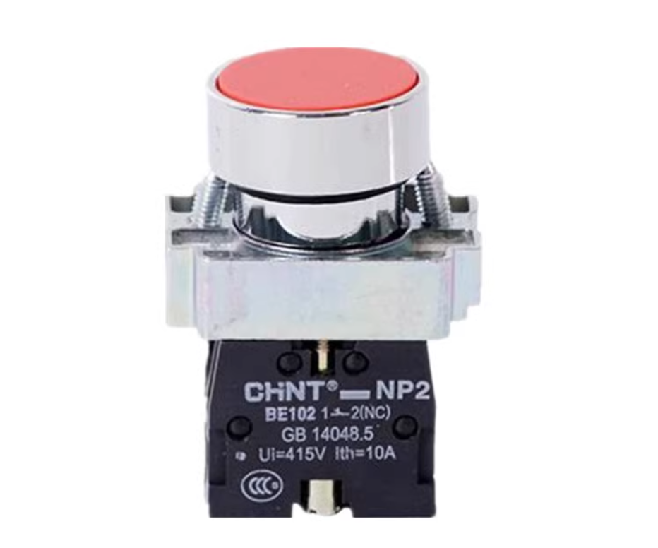 new 10PCS  Chint NP2-BA42 Pushbutton Switches Red NC