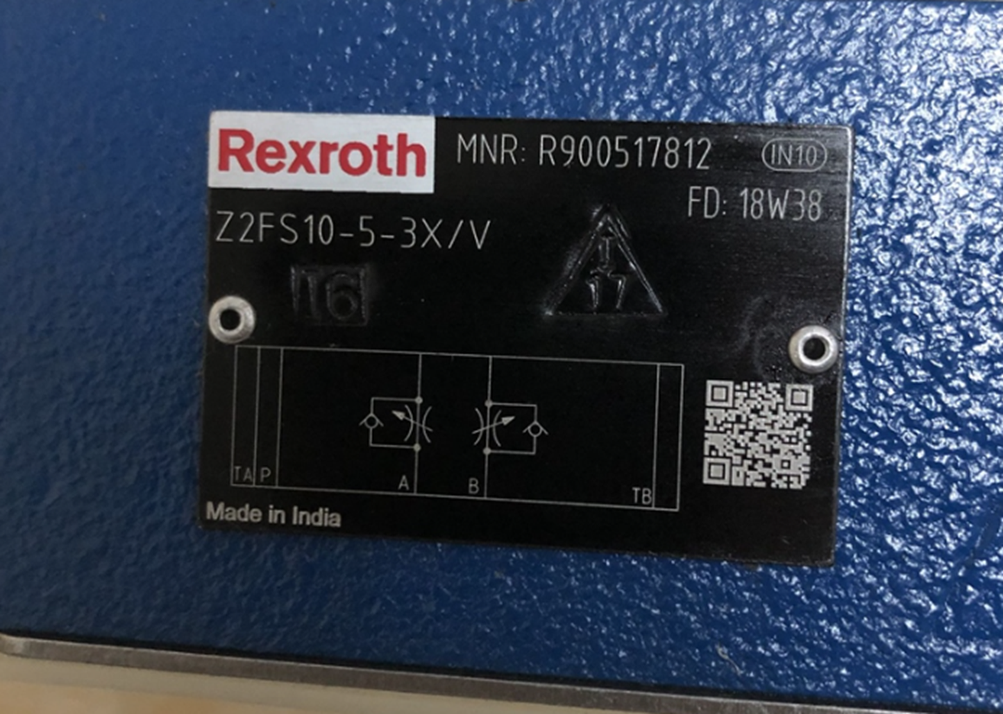 REXROTH R900517812 Z2FS10-5-3X/V Throttle Valve - REXROTH