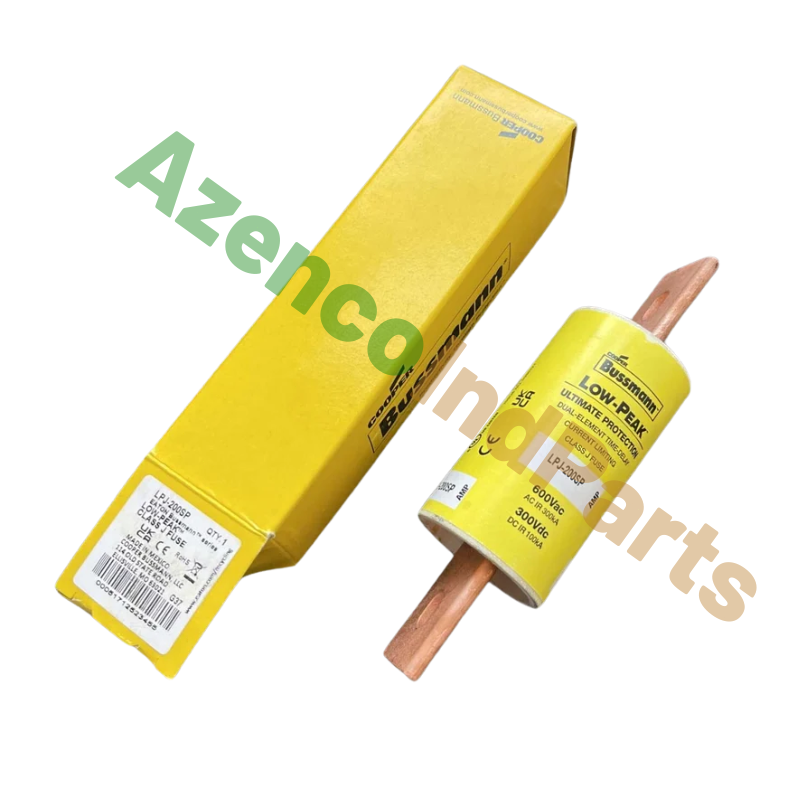 Compact 1PC BUSSMANN LPJ-200SP 200A 600VAC 300VDC Time Delay Fuse Fast for industrial & commercial use - BUSSMANN