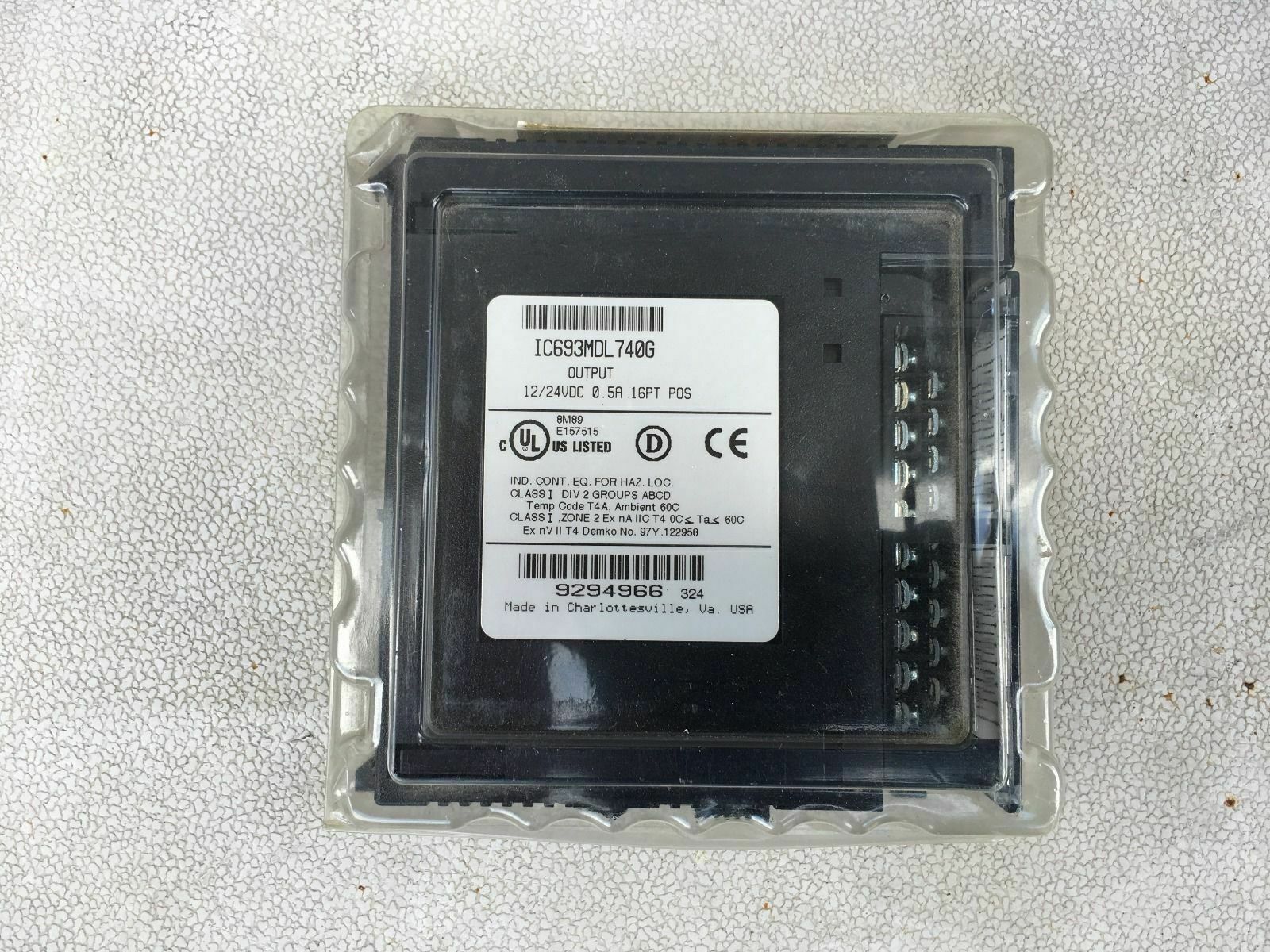GE-FANUC IC693MDL740 - 1-Year Timer - GE-FANUC