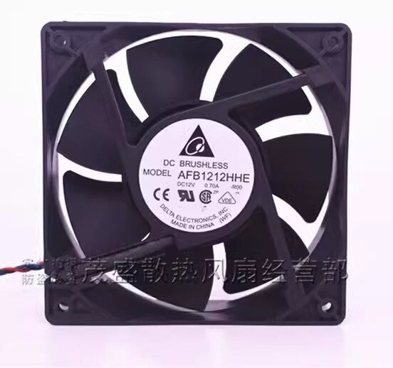 Delta AFB1212HHE-R00 12038 DC12V 0.70A 12CM 3-Wire Silent Cooling Fan
