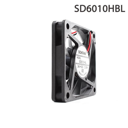 SOKFAN SD6010HBL 6010 24V 0.05A 2-wire cabinet axial heat dissipation fan
